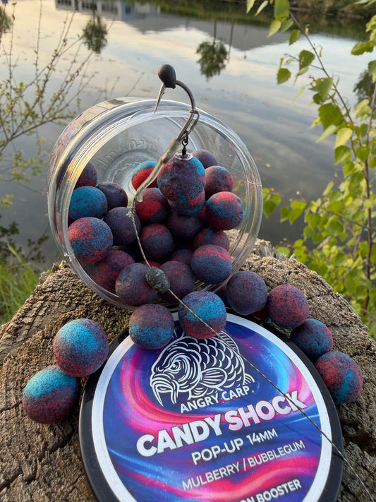 Candy Shock 14mm Pop-ups – Zoete & Opvallende Hookbait voor Karpervissen