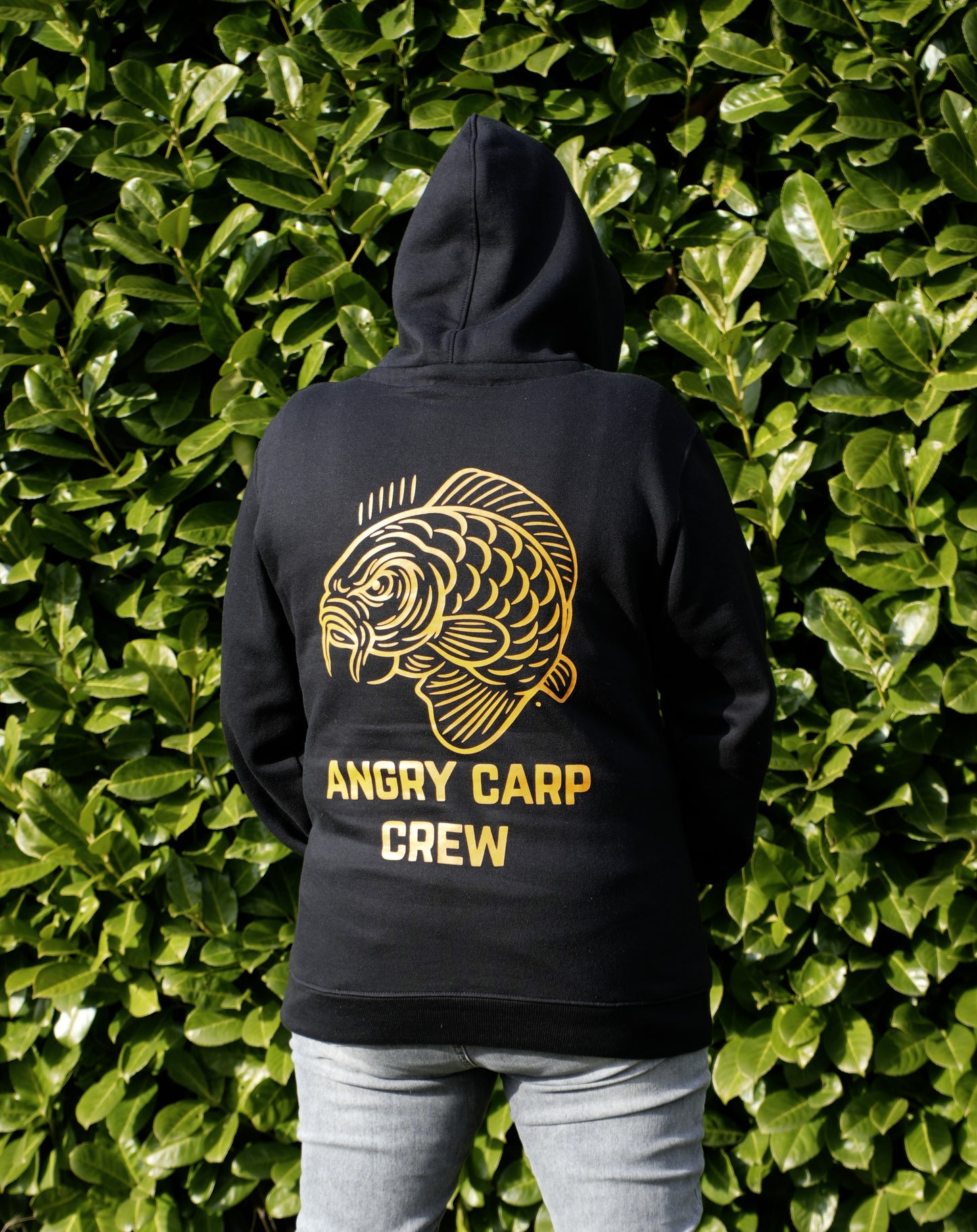 Angry Carp Hoodie Zwart | Angry Carp Crew