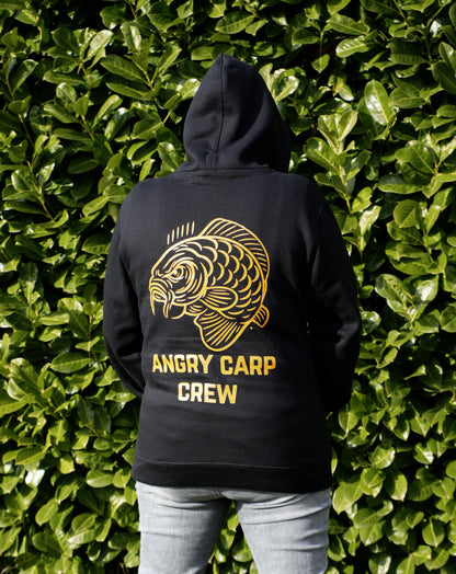 Angry Carp Hoodie Zwart | Angry Carp Crew