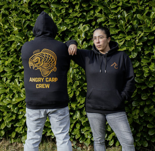 Angry Carp Hoodie Zwart | Angry Carp Crew