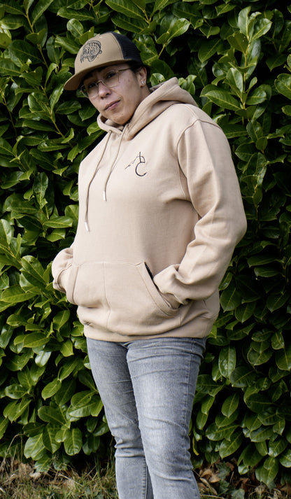 Angry Carp Hoodie Zandkleur | Carp Logo