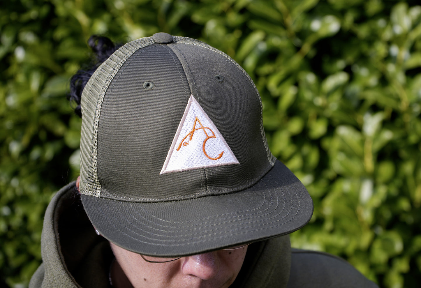 Angry Carp Snapback Cap Army Green