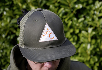 Angry Carp Snapback Cap Army Green