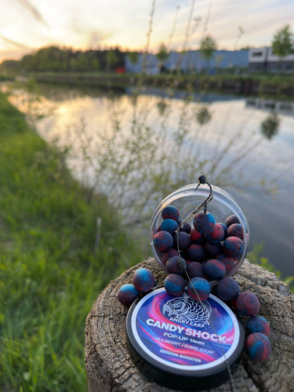 Candy Shock 14mm Pop-ups – Zoete & Opvallende Hookbait voor Karpervissen