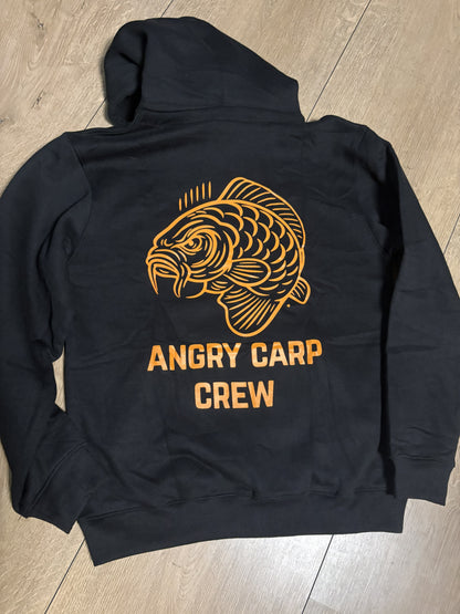 Angry Carp Hoodie Zwart | Angry Carp Crew