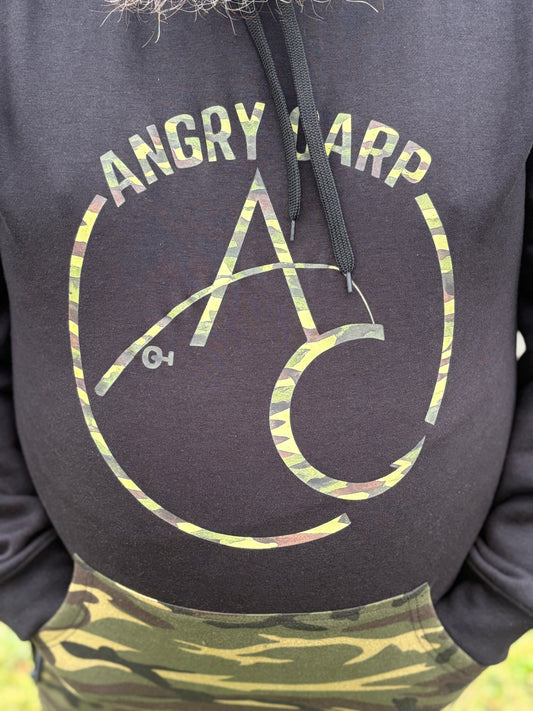 Angry Carp Camo Hoodie