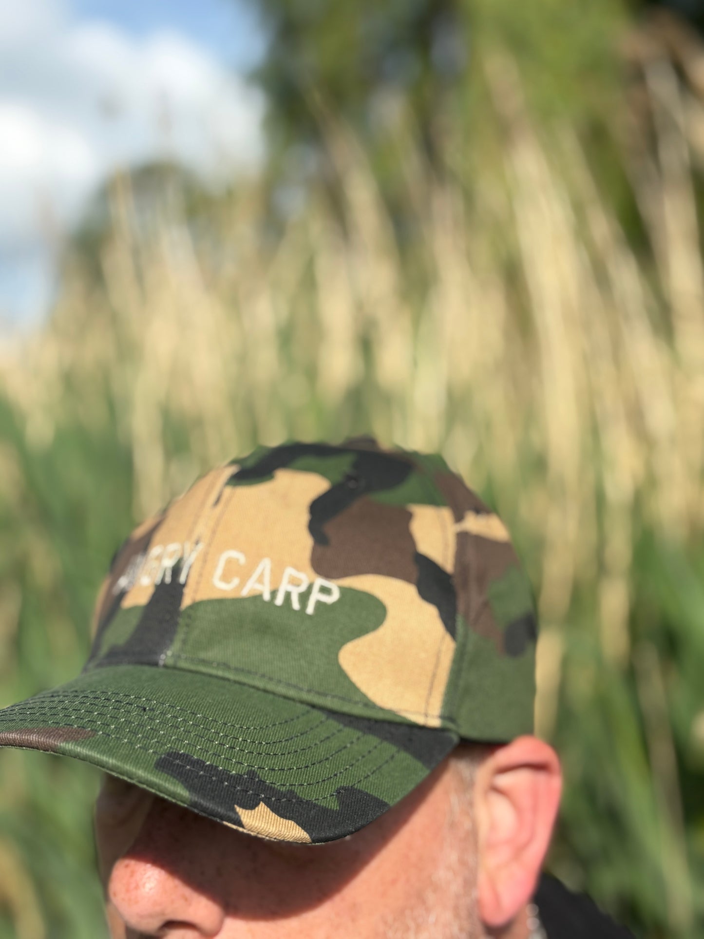 Angry Carp Camo Cap