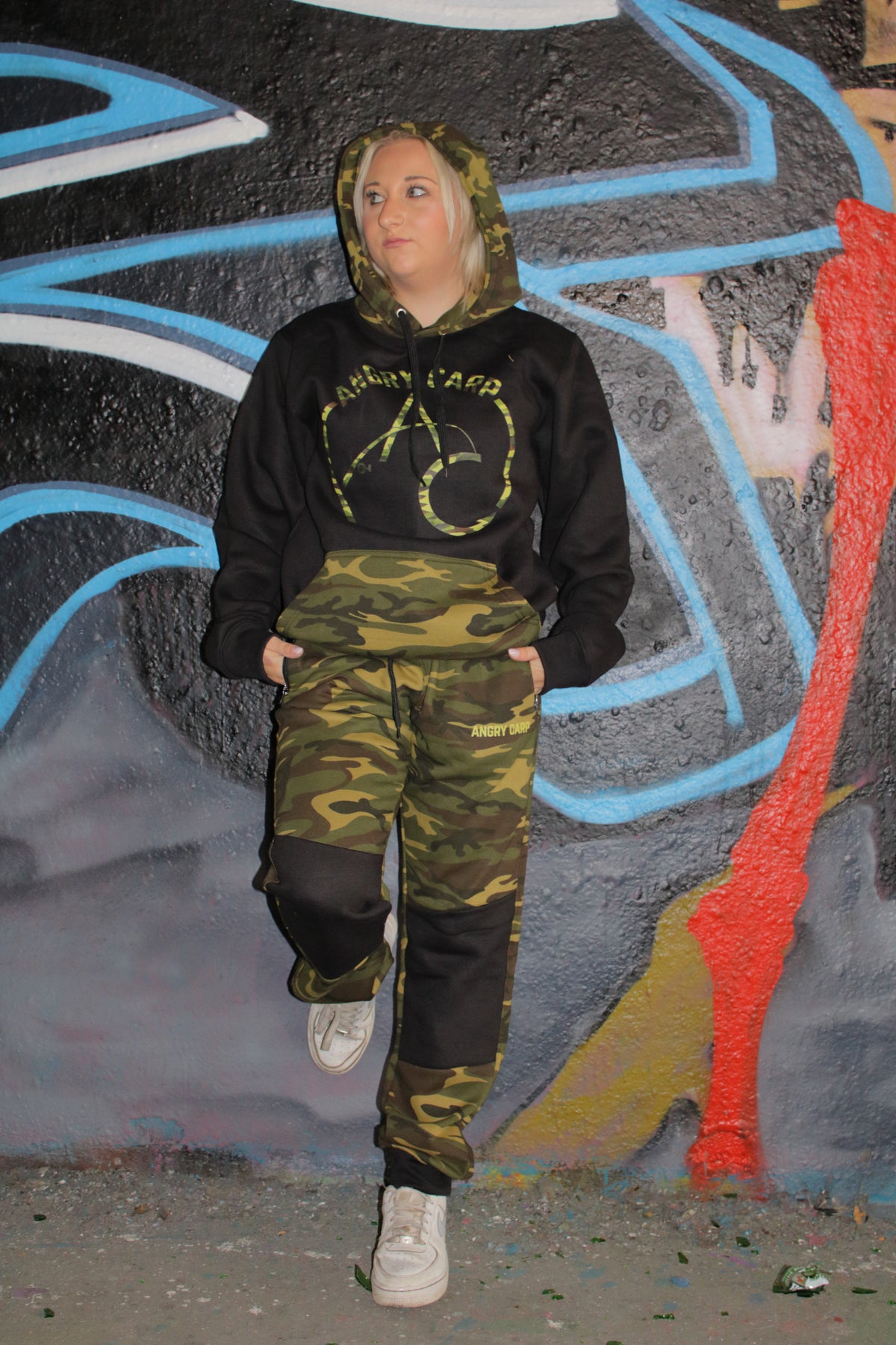 Angry Carp Camo Hoodie