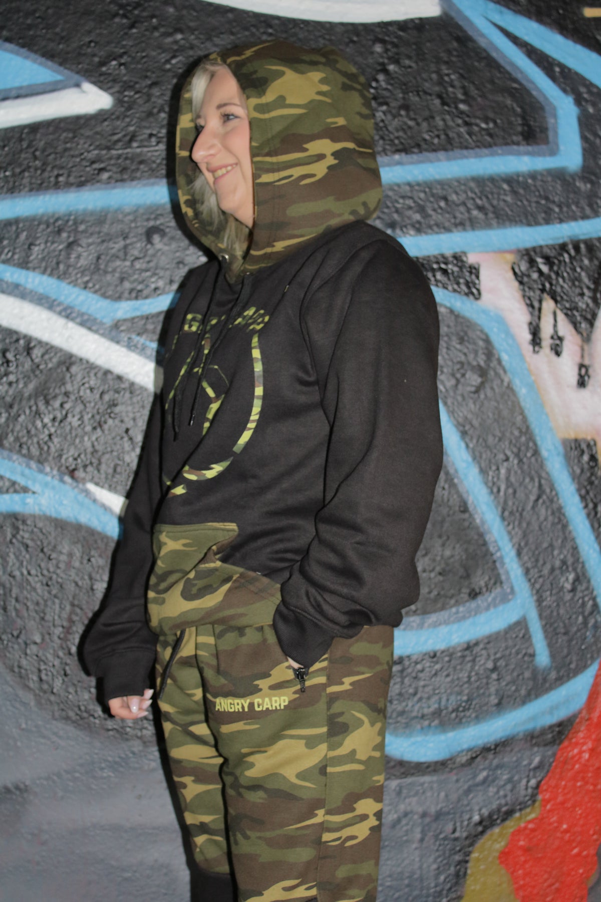 Angry Carp Camo Hoodie