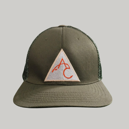 Angry Carp Snapback Cap Army Green