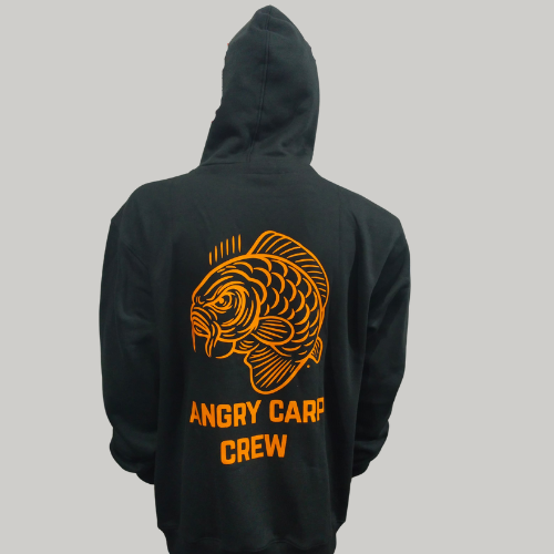 Angry Carp Hoodie Zwart | Angry Carp Crew