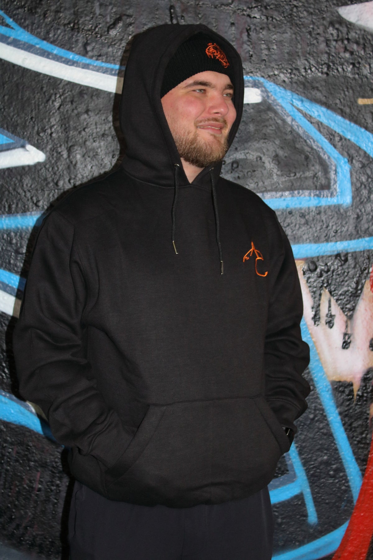 Angry Carp Hoodie Zwart | Angry Carp Crew